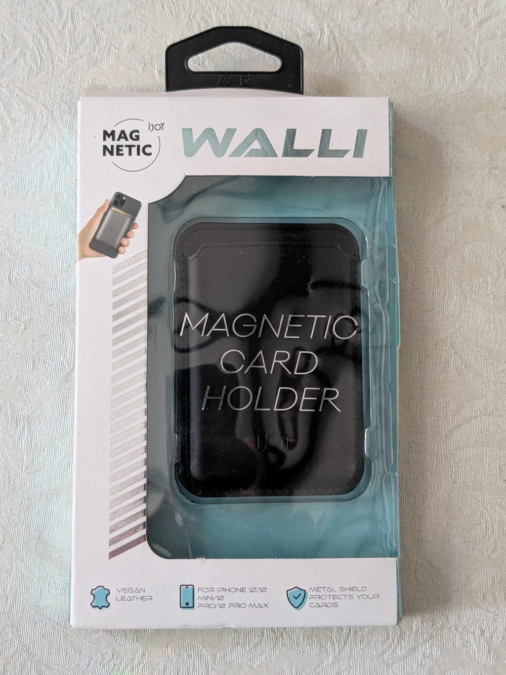 Walli Magnetic Card Holder Wallet - Black